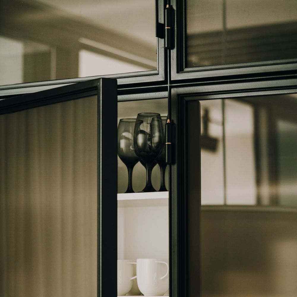 Details of a dining room cabinet