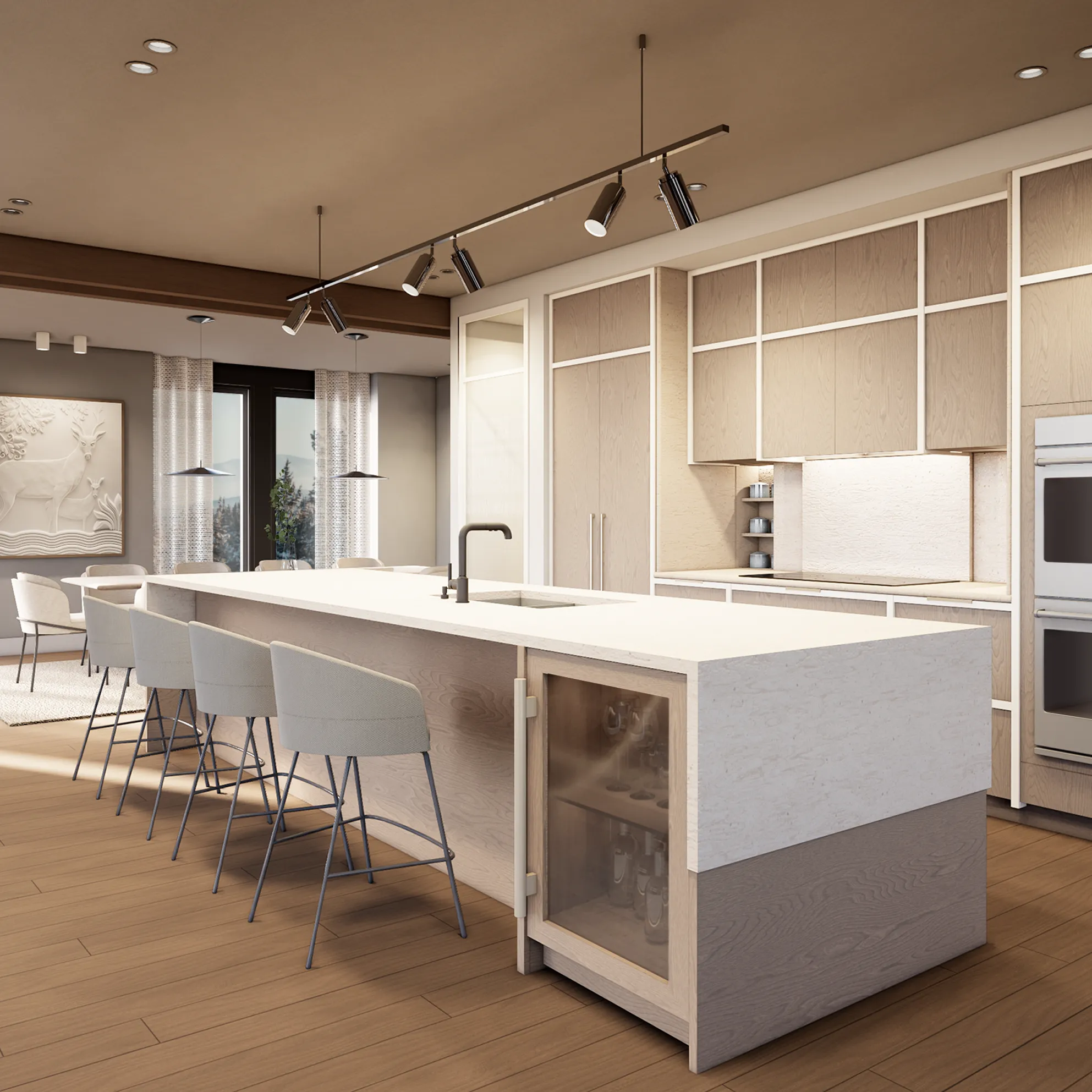 Kitchen – Soft, calming hues that highlight the heart of your living space