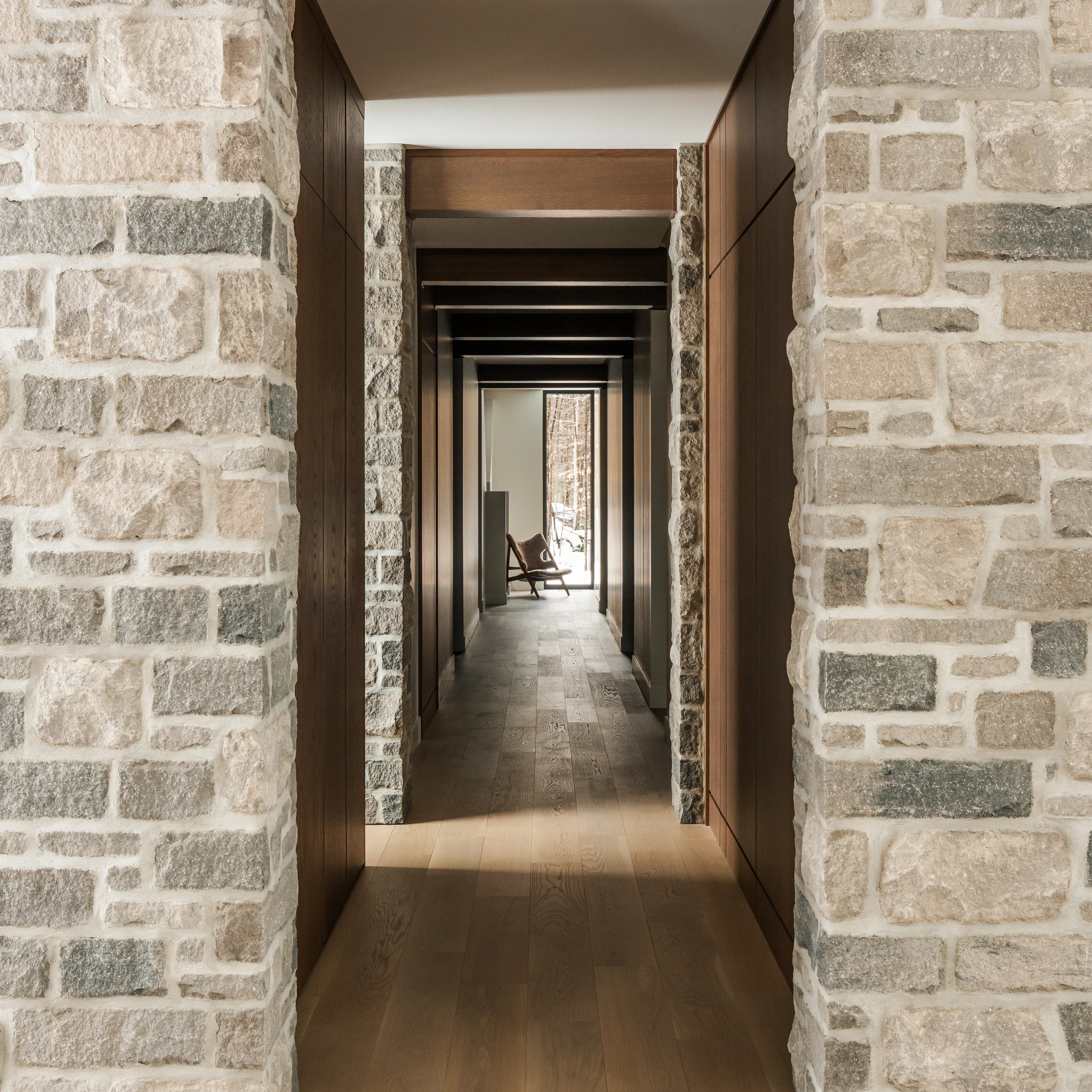 Vue sur le corridor principal