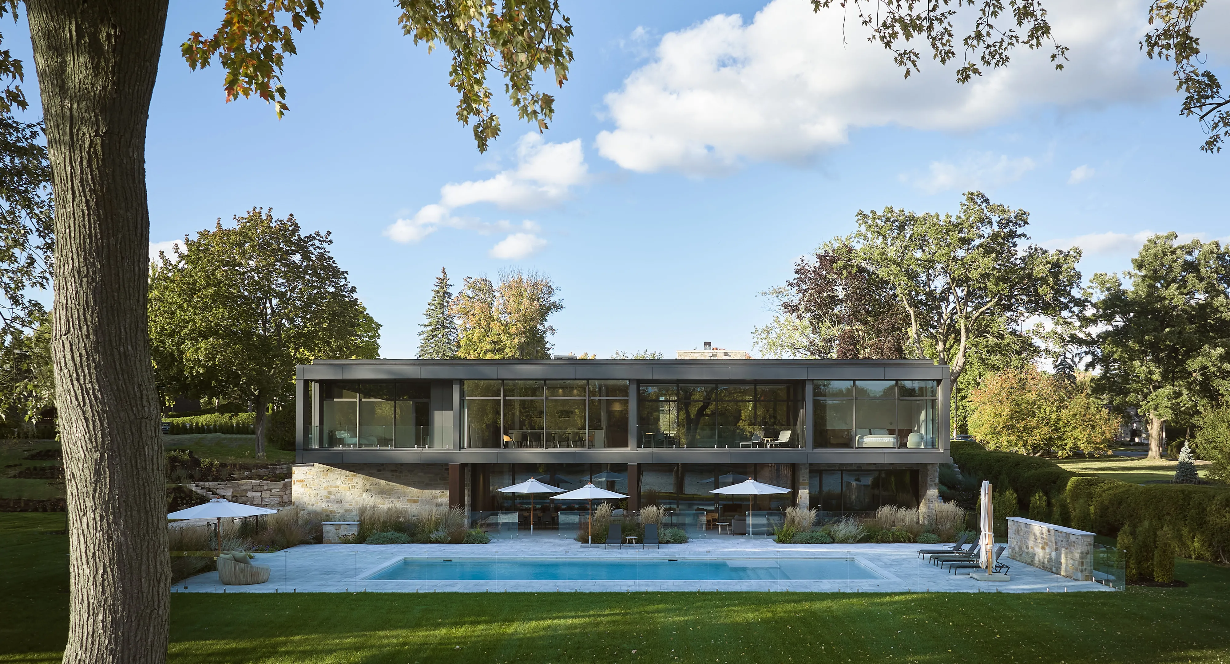 Photo de la façade arrière de la propriété