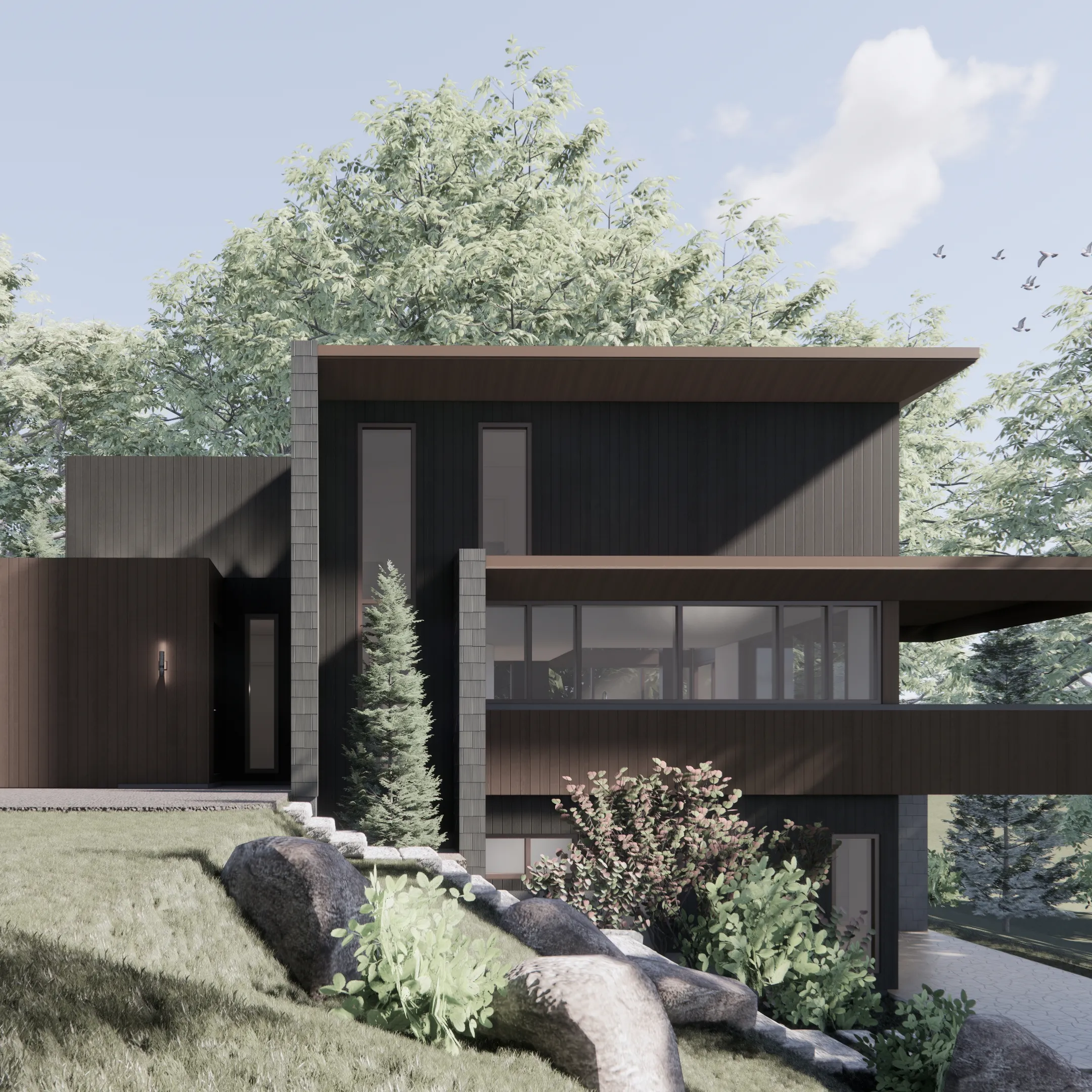 Vue 3D extérieur Fern